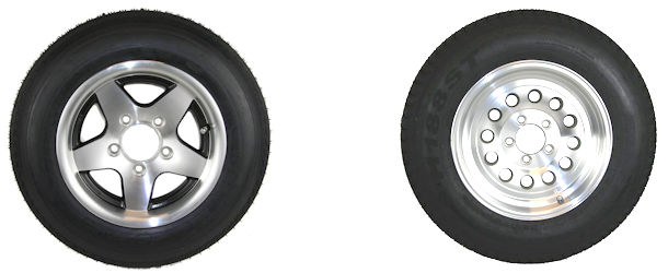 13, 14 and 15 inch Trailer Tire with Aluminum Rim