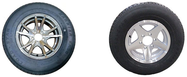 16 inch Radial Trailer Tire and Aluminum Rim