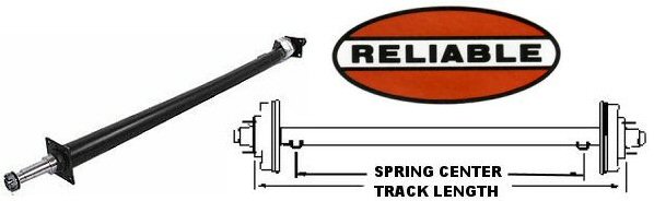 3500 lb. Round Tube Trailer Axles