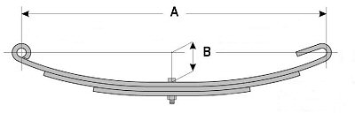 Open Eye Slipper Trailer Leaf Springs Open Eye Slipper Trailer Leaf Springs