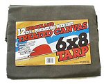 12 oz. Green Canvas Tarps 12 oz. Green Canvas Tarps