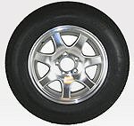13, 14 and 15 inch Trailer Tire with Aluminum Rim