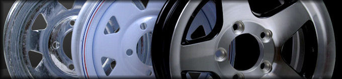 Trailer Wheels in Aluminum Galvanized or Painted