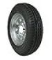 LOADSTAR 5.30x12 Trailer Tire & Galvanized Rim, Load Range C