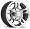 13" Aluminum Split Spoke w/Black Inlay 5-Lug Trailer Wheel (5.0" Width)
