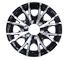 16" Aluminum Black Machined Spoke 6-Lug Trailer Wheel (6" Width)