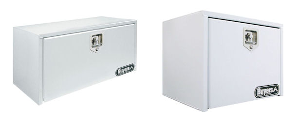 White Steel w/S.S. T-Handle Underbody Toolboxes