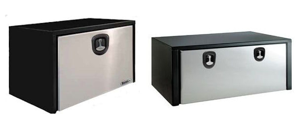 Black Steel w/S.S. Door Underbody Toolboxes