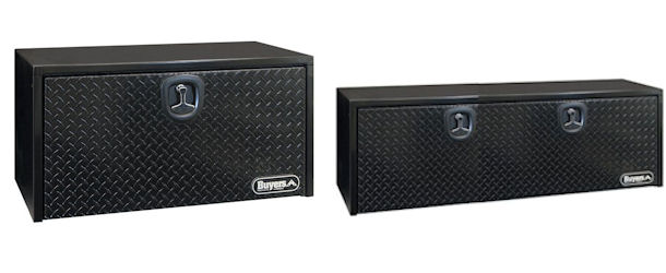 Black Steel w/Aluminum Door Underbody Toolboxes