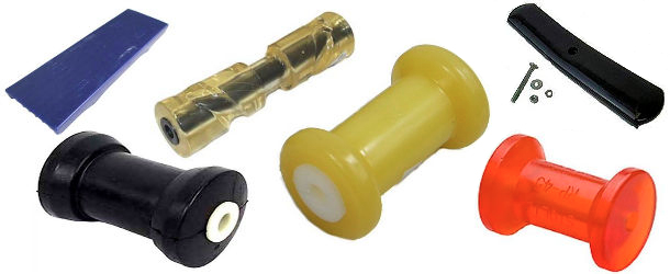 Boat Trailer Keel Rollers and Bump Pads