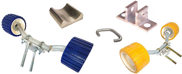Aluminum Trailer Roller Assemblies & Hardware