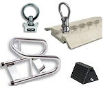 Floor Mount Tie Downs, Chocks and Accessories