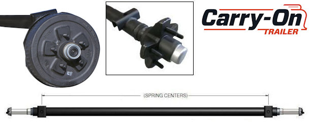 CARRY-ON Trailer Axles, Spindles and Tie-Plate Kits