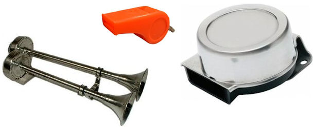 Boat Signal Horns, Whistles and Wipers