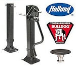 Semi - Flatbed Trailer Landing Gear and Kingpins