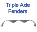 Galvanized and Steel Triple Axle Trailer Fenders