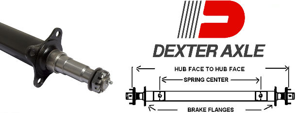 3,500 lb. Capacity Round Tube Trailer Axles