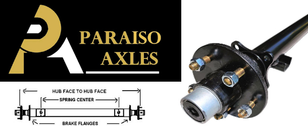PARAISO 3,500 lb. Capacity Trailer Axles