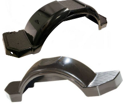 Black Plastic Trailer Fenders 31 in. to 40 in.
