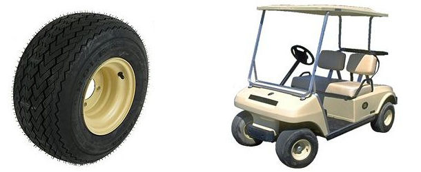 Golf Cart Tire-Rim Combos