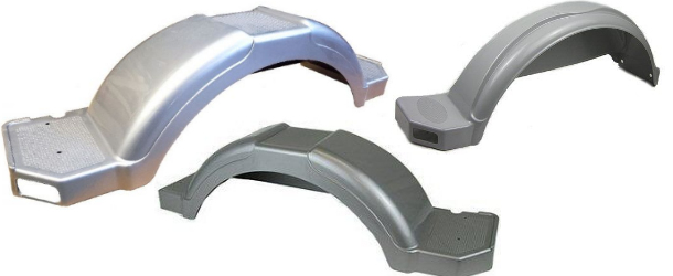 Gray Plastic Trailer Fenders 31 in. to 40 in.
