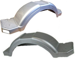 Gray Plastic Trailer Fenders 31 in. to 40 in.