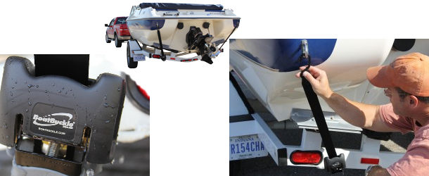 Boat Tie Down Straps Trailer Retractable Transom Boatbuckle Fishing Marine ATV 