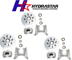 HYDRASTAR Standard Triple Axle Trailer Disc Brake Systems