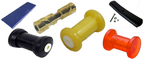 boat trailer keel rollers and bump pads