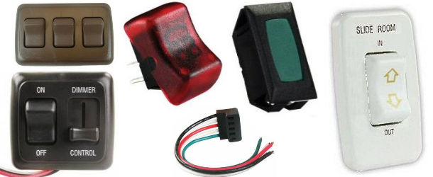 RV Electrical Switches and Indicator Lights