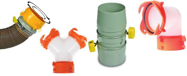 RV Sewer Hose Fittings and Connectors
