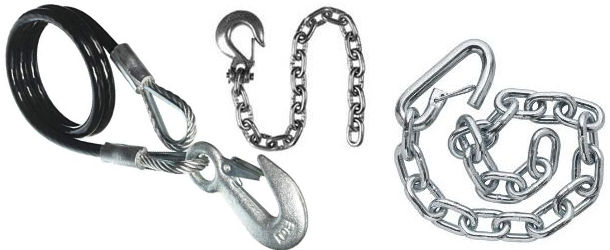 Trailer Safety Chains, Safety Cables and Hooks