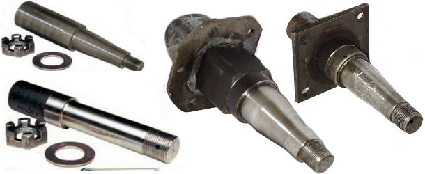 Trailer Axle Spindles, Standard Fixed Mount