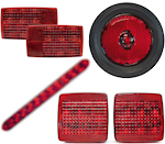 TECNIQ Red LED Trailer Lights