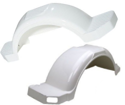 White Plastic Trailer Fenders 31 in. to 40 in.