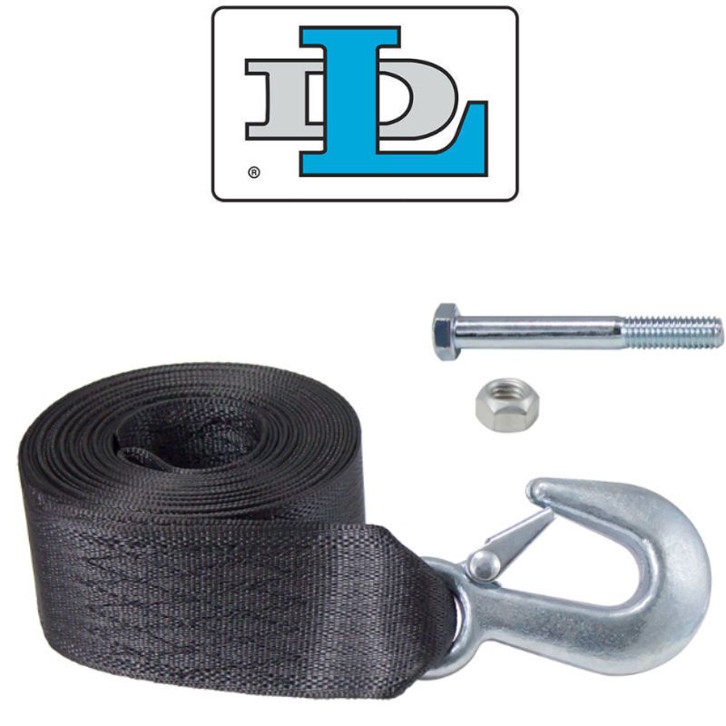 Boat Buckle 14214 2" x 15' Trailer Winch Strap with Tail End 