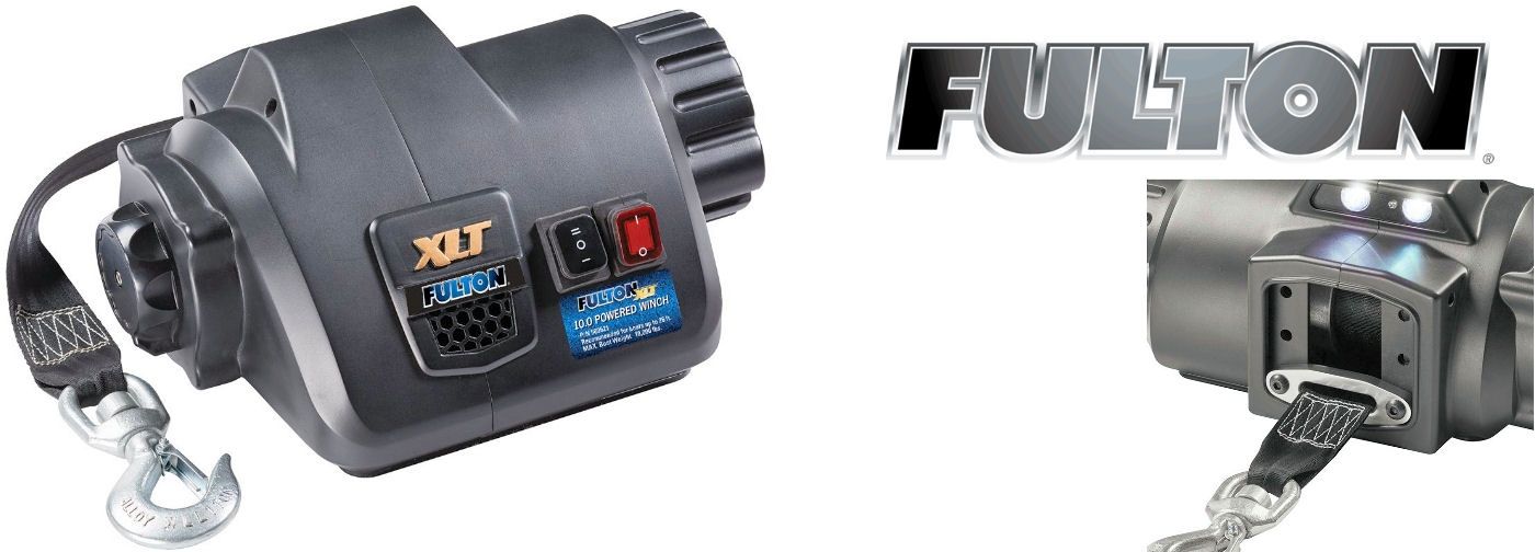 Fulton 500621 XLT Powered Winch with Wireless Remote-10,000 lbs Capacity 