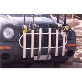 Anglers Aluminum Bumper Mount 6-Rod Rack Holder 051