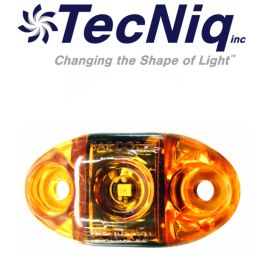 TECNIQ Amber Mini Oval Sidemarker LED Light, S21 S21-AA00-1