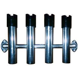 Anglers Aluminum Side Mount 4-Rod Holder 297 Anglers Aluminum Side Mount 4-Rod Holder 297