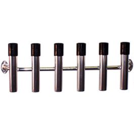 Anglers Aluminum Side Mount 6-Rod Holder 464 Anglers Aluminum Side Mount 6-Rod Holder 464