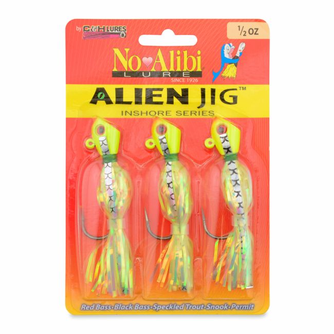 No Alibi, Alien Jig Inshore Series, 1/2 oz Green Head NA-AJGP-1/2U