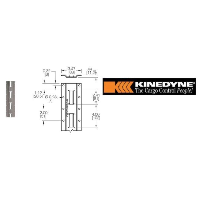60 in. Series 'E'-Track Vertical Strip #2019-060