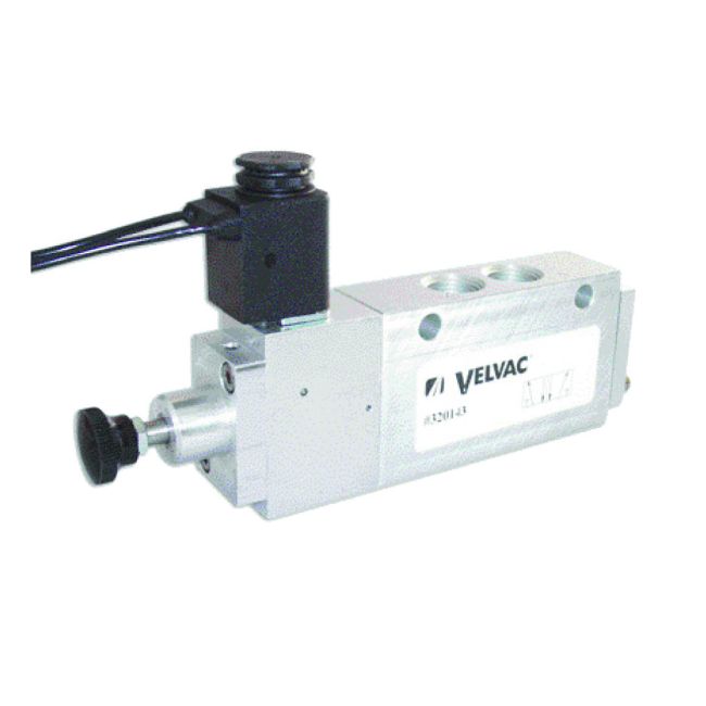 Velvac Four-Way Solenoid Spring Return Valve #320186