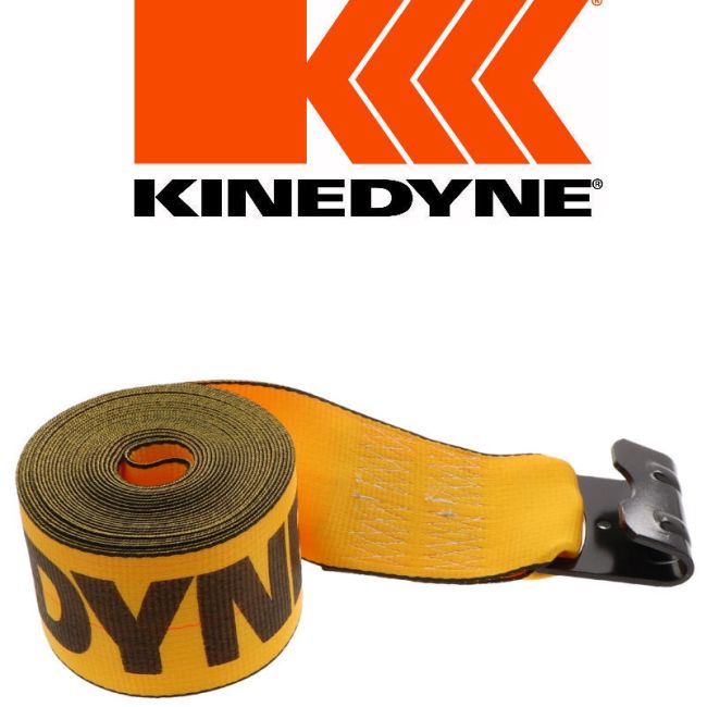 Kinedyne Winch Strap,30 Ft. X 4 In.,5400 Lb. 423010GRA