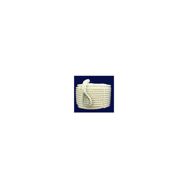 thumbnail image 2 of 2PCS Black 1/2Inch 50 FT Double Braid Nylon Boat Dock Line Mooring Rope Tow Rope 2 of 11