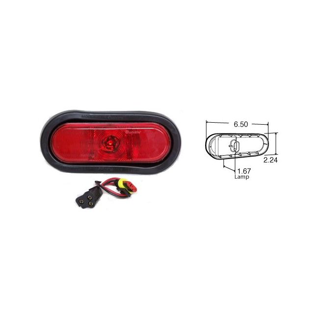 TRUCK-LITE Super 66® Red LED Stop/Turn/Tail Light Kit #66050R