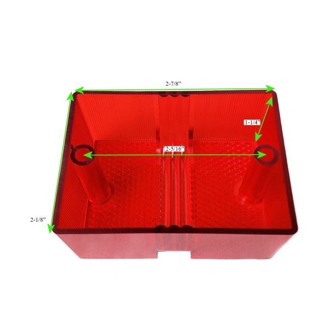 KLASH9 Hi ミラーノーズ　V-Tail Redセット Peterson 452 Series Tail Light Side Lens #56-15R