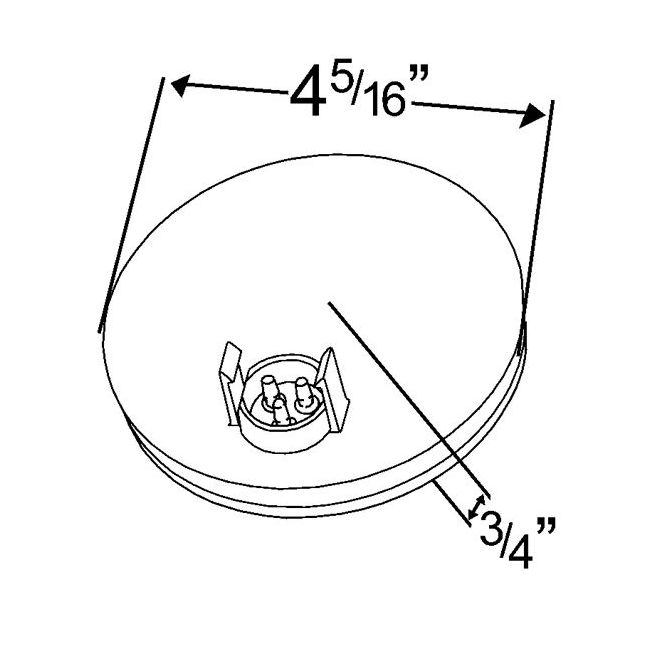 Grote Super Nova® 4 in. Round LED Stop/Turn/Tail Lamp #53252