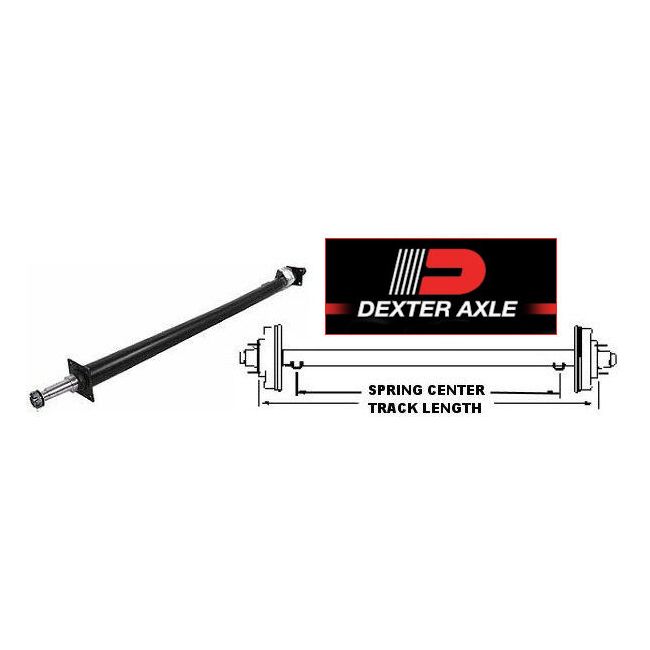DEXTER 78 in. Round Tube Straight Trailer Axle (3500 lb